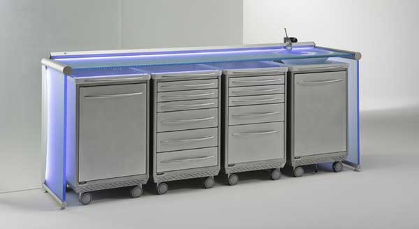 Vedi la pagina dei mobili per lo studio dentistico - Iride International - Italia