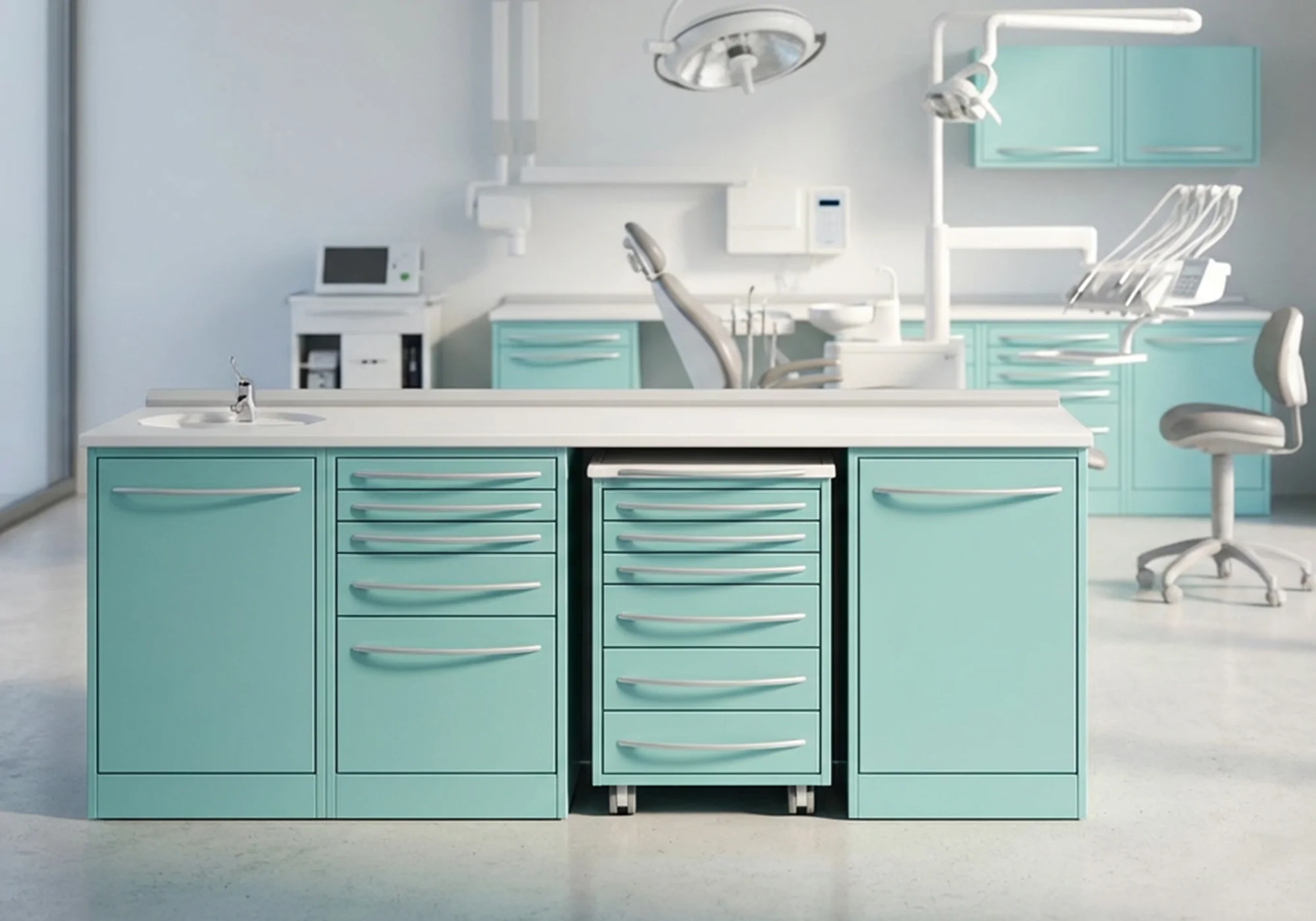 Arredamento studio <br>dentistico serie LINE