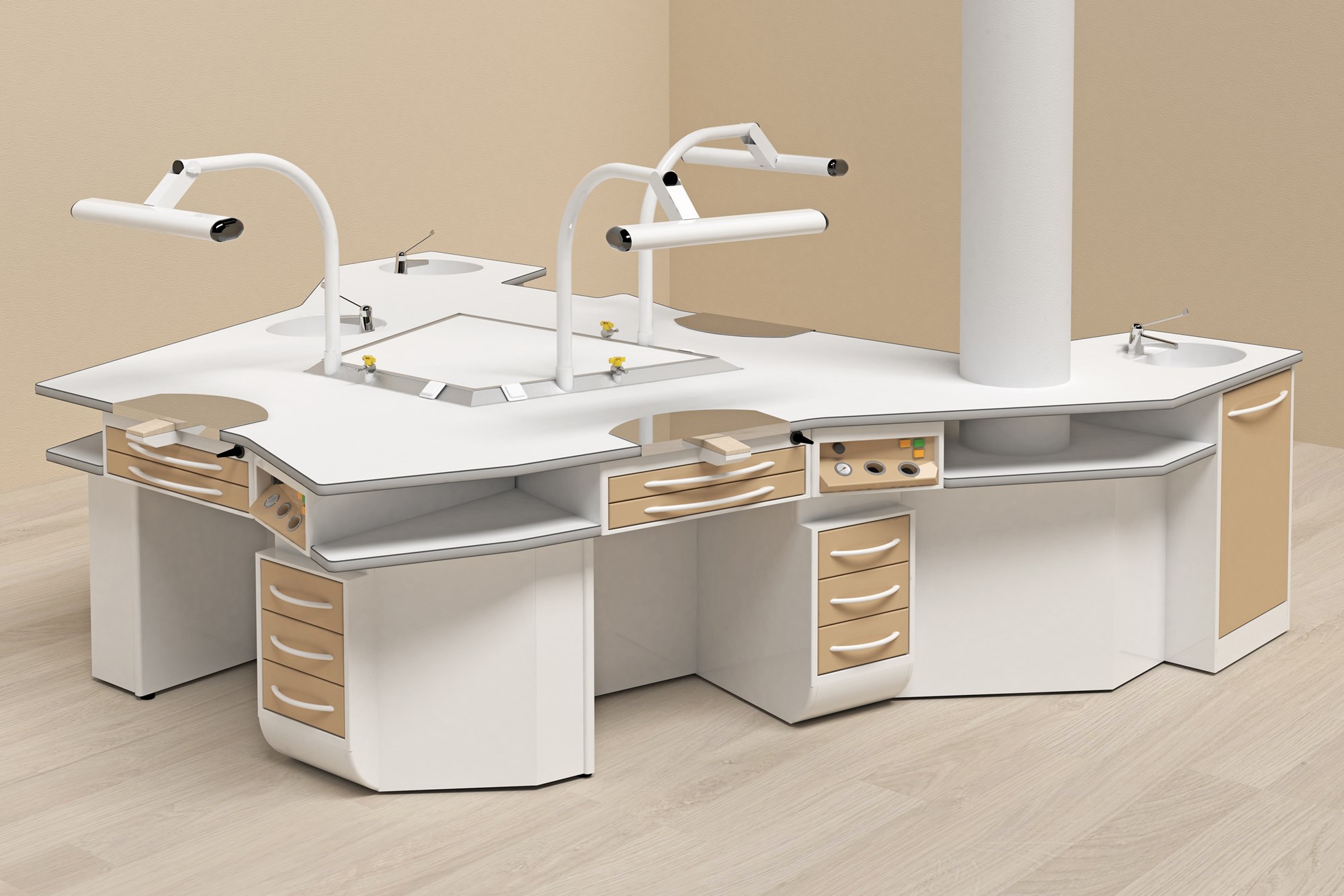 Benches for dental Laboratories