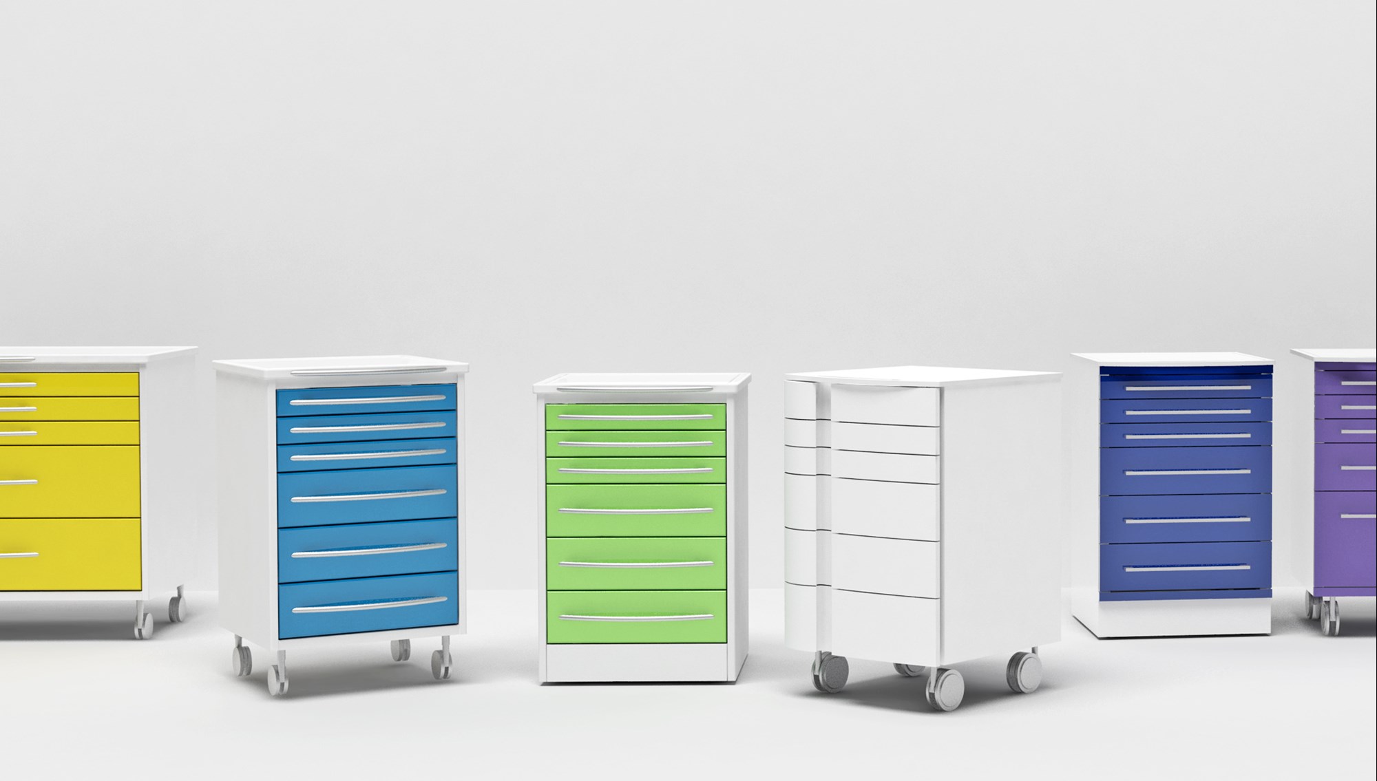 Mobili su ruote e servomobile per studio dentistico - Iride International