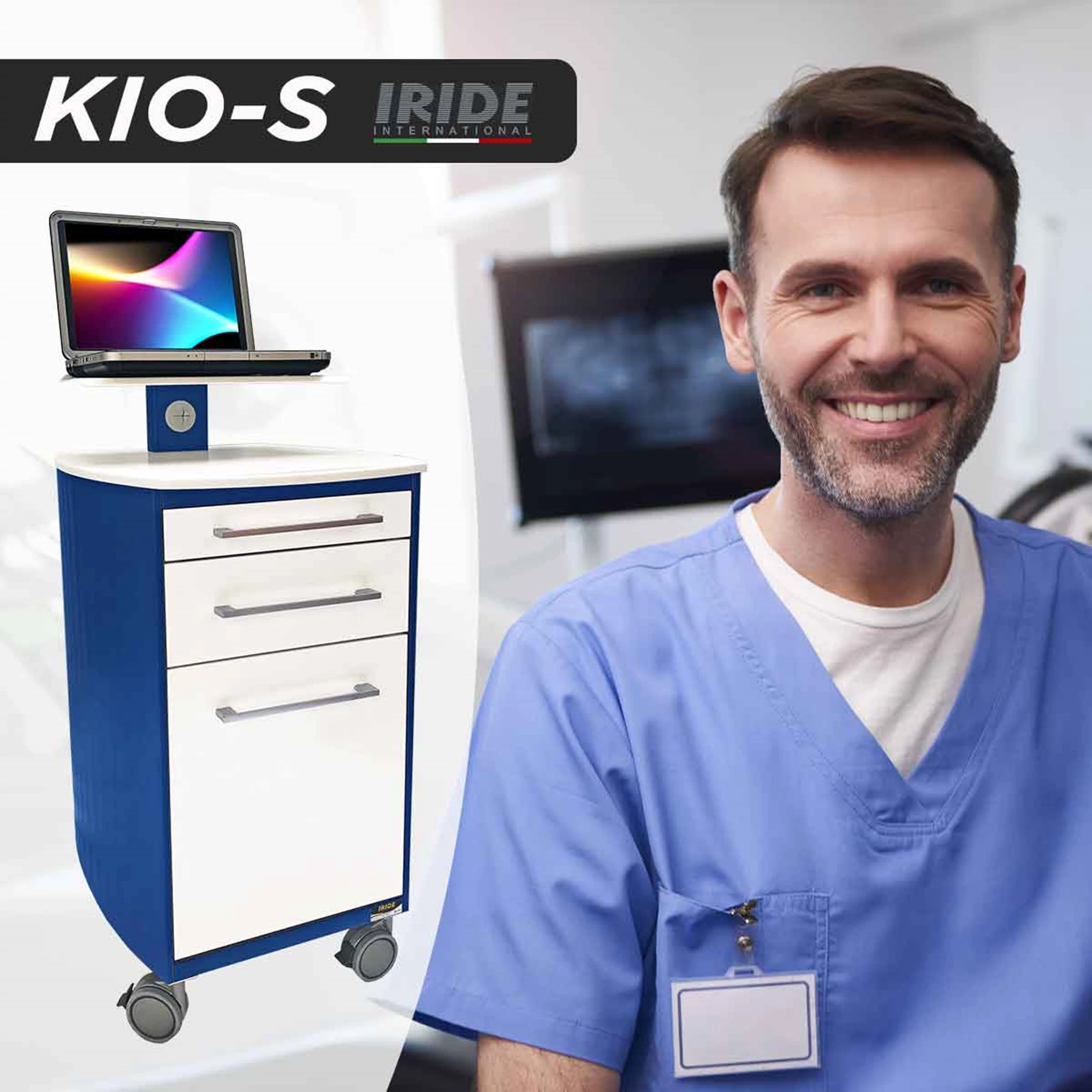 KIO-S: EL CARRO PARA ESCÁNER INTRAORAL QUE COMBINA DISEÑO Y FUNCIONALIDAD