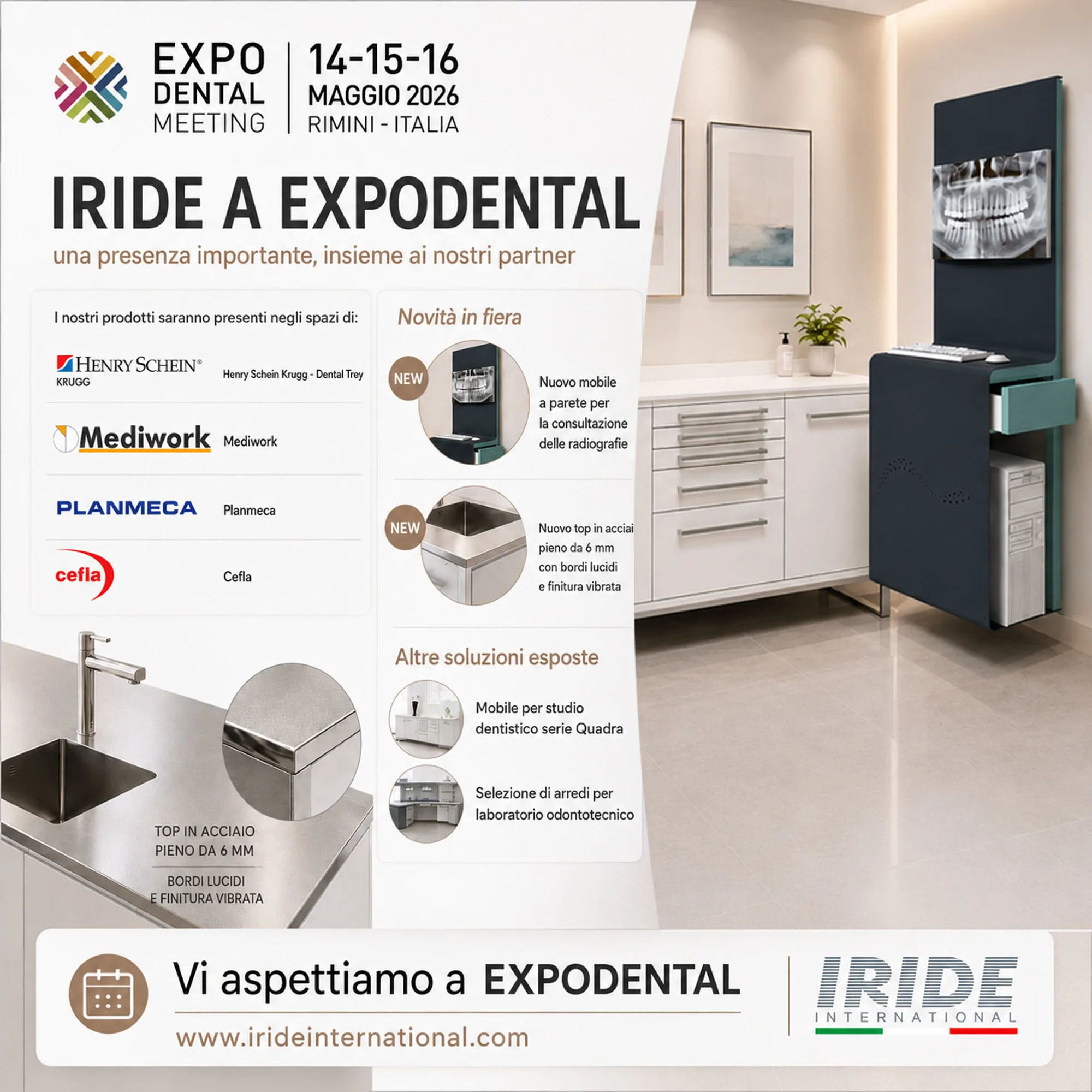 Siamo a Expodental 2026 in 4 diversi stand