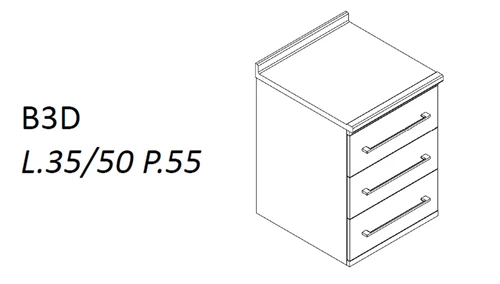 Mobile di servizio B3D per modello Bridg.et