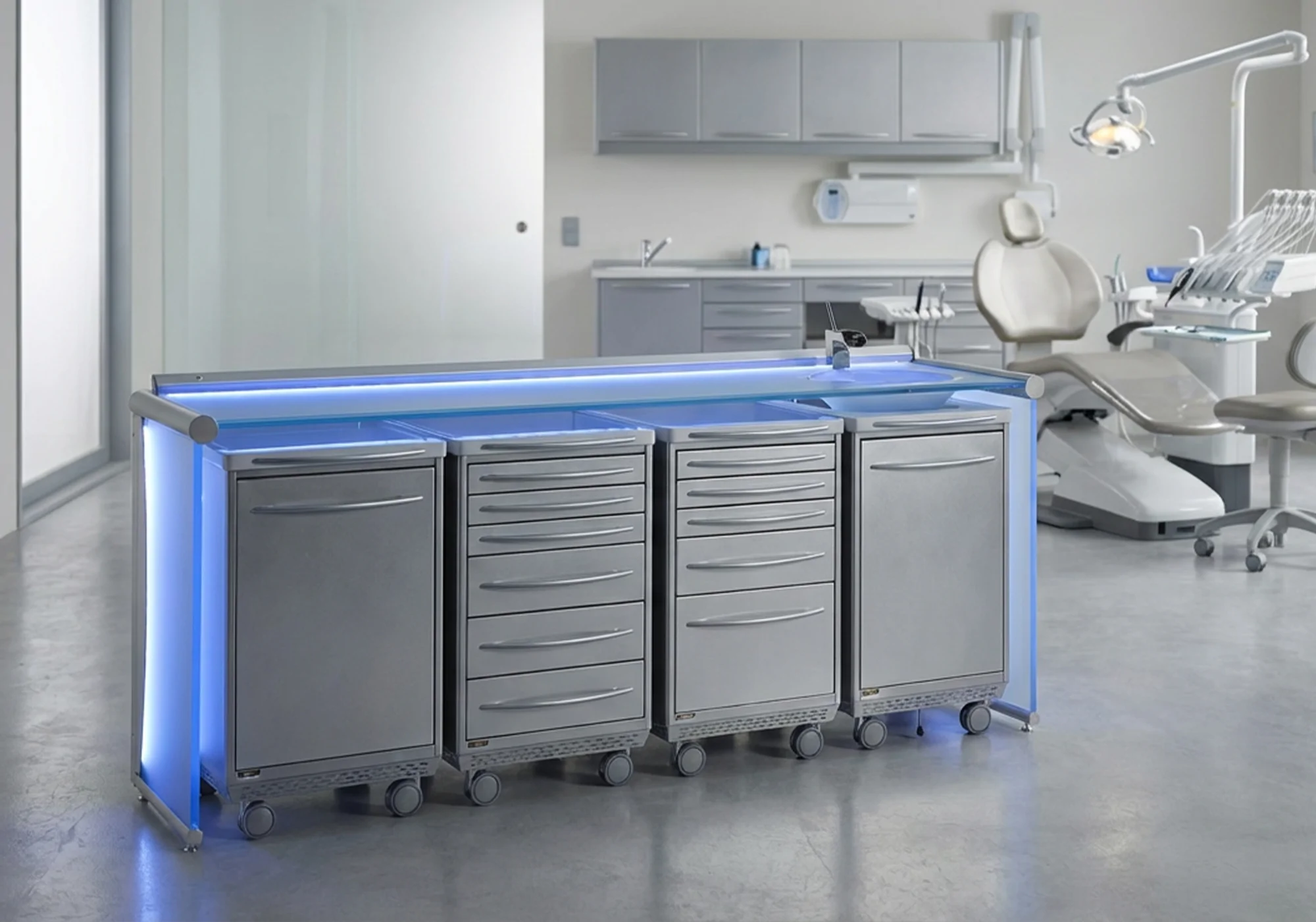 Mobili per lo studio dentistico: modello MOVIDA DELUXE