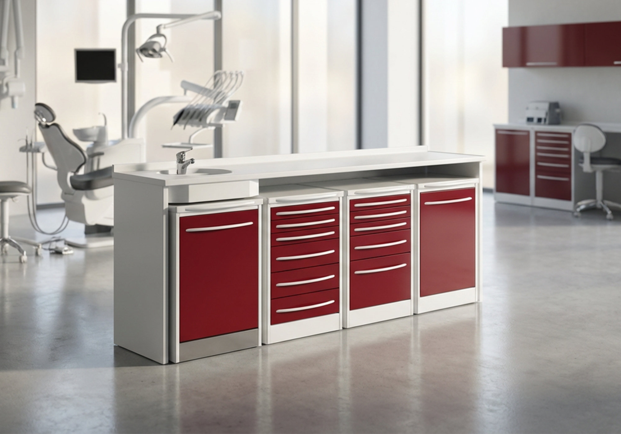 Móveis para consultório odontológico: modelo MOVIDA