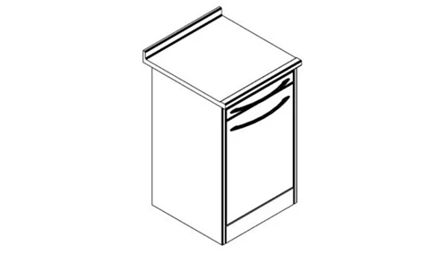 Modulo TIME E2-B con anta e cassetto – Larghezza 35 o 50 cm