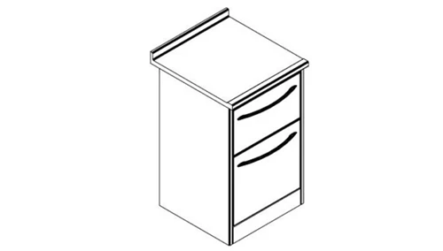 Modulo TIME E2-C con anta e cassetto alto – Larghezza 35 o 50 cm